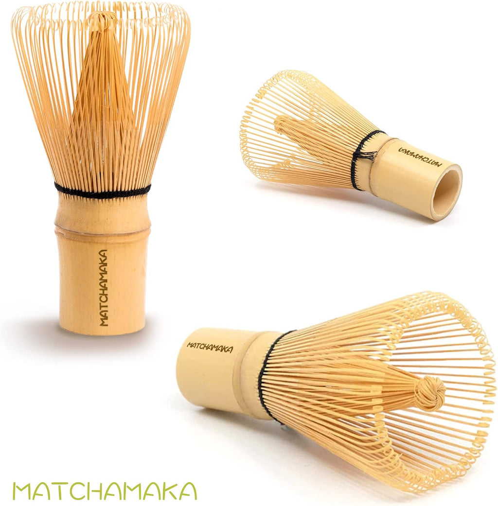 Premium Matcha Green Tea Whisk - 100 Prong -  Traditional Japanese Bamboo Matcha Whisk - Green Tea, Matcha Latte, Matcha Ceremonial Powder, Matcha Tea - the Perfect Matcha Ceremony Whisk