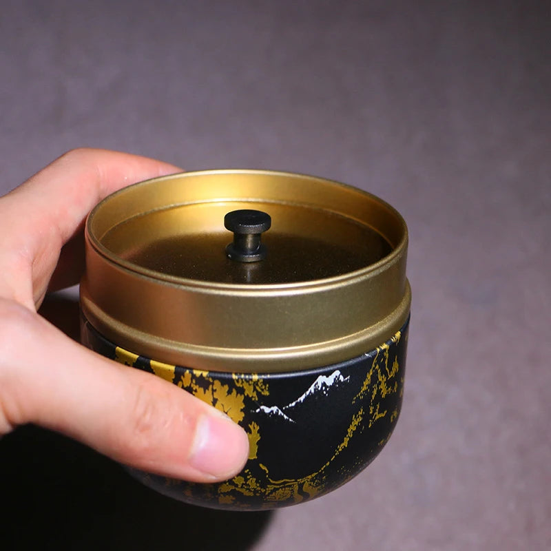 ceremonial matcha tin black lacquer — angle 4