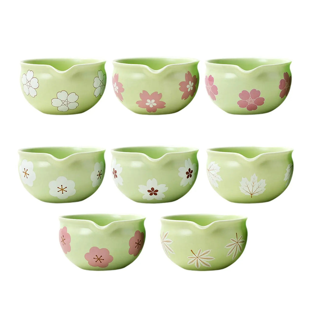 Matcha bowl ceramic chawan — angle 3