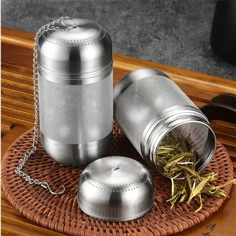 tea infuser ball stainless mesh 2-inch — angle 1