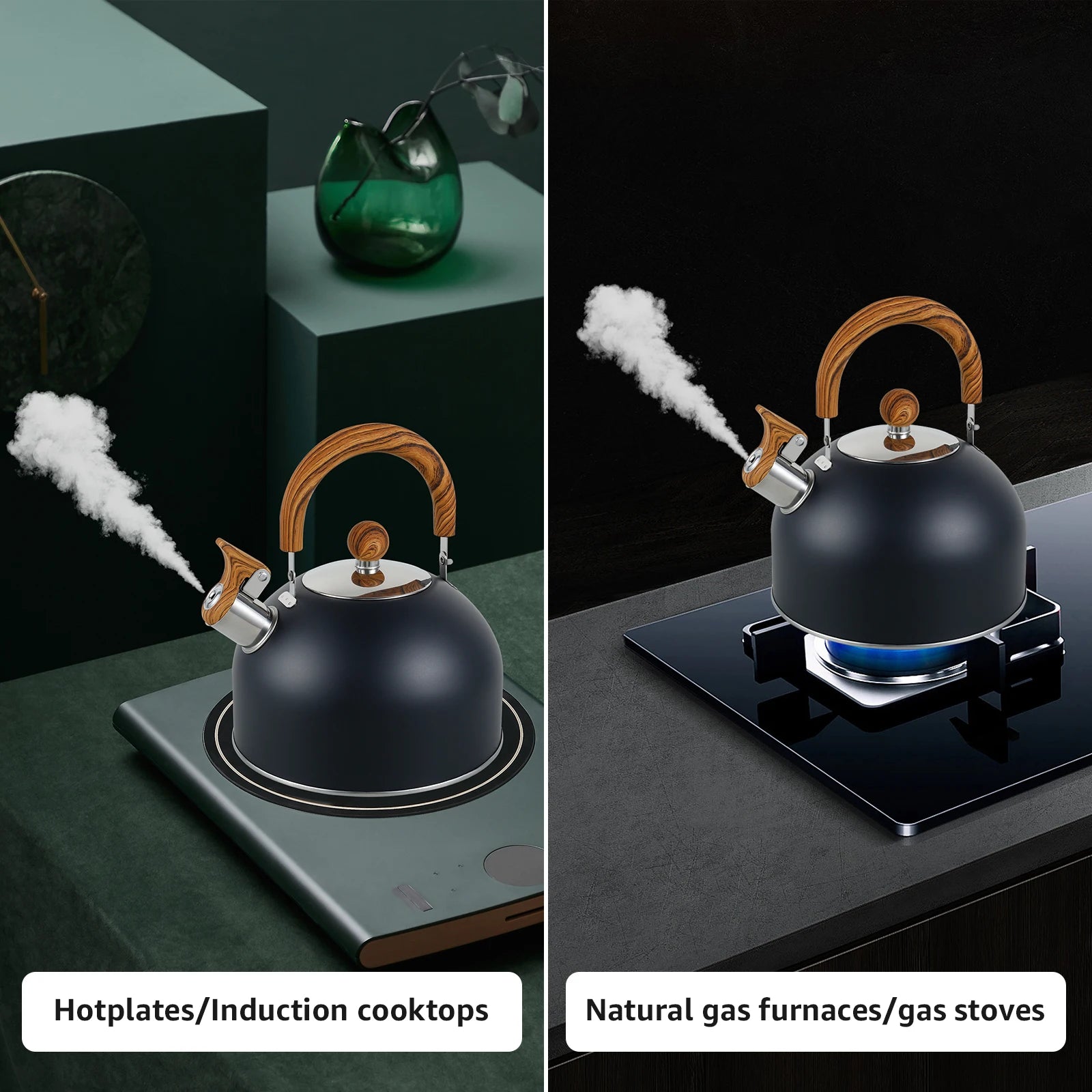 stovetop whistling kettle 2L brushed stainless — angle 5