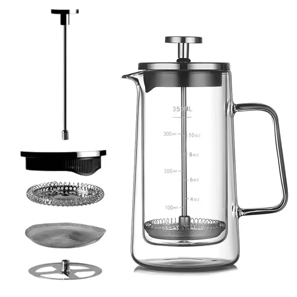 french press double-wall borosilicate 34oz — angle 4