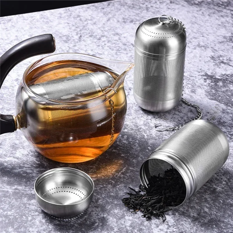 tea infuser ball stainless mesh 2-inch — angle 2