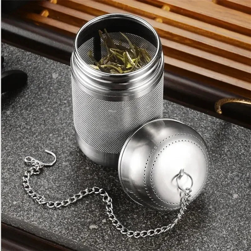 tea infuser ball stainless mesh 2-inch — angle 3