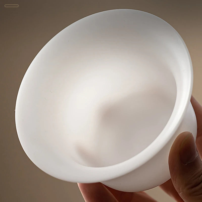 gaiwan white porcelain 150ml — angle 5
