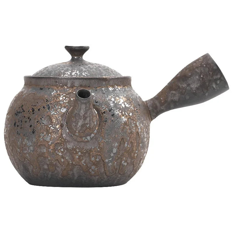 iron kyusu pourer side handle — angle 5