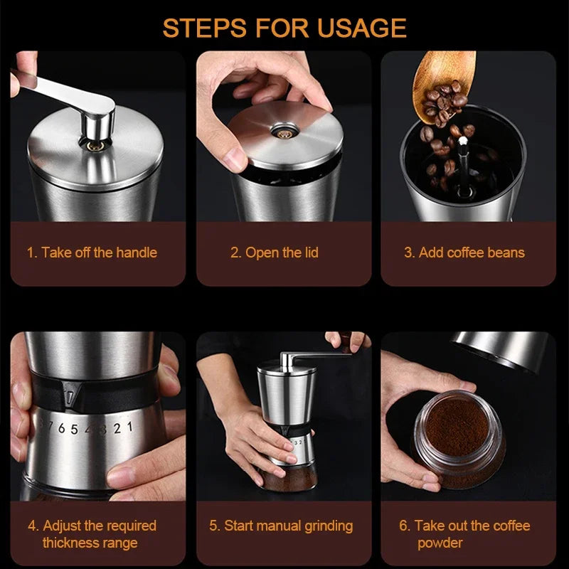 hand burr grinder conical ceramic — angle 5