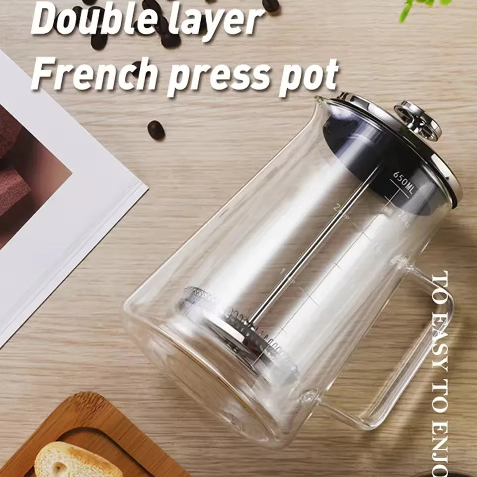 french press double-wall borosilicate 34oz — angle 5