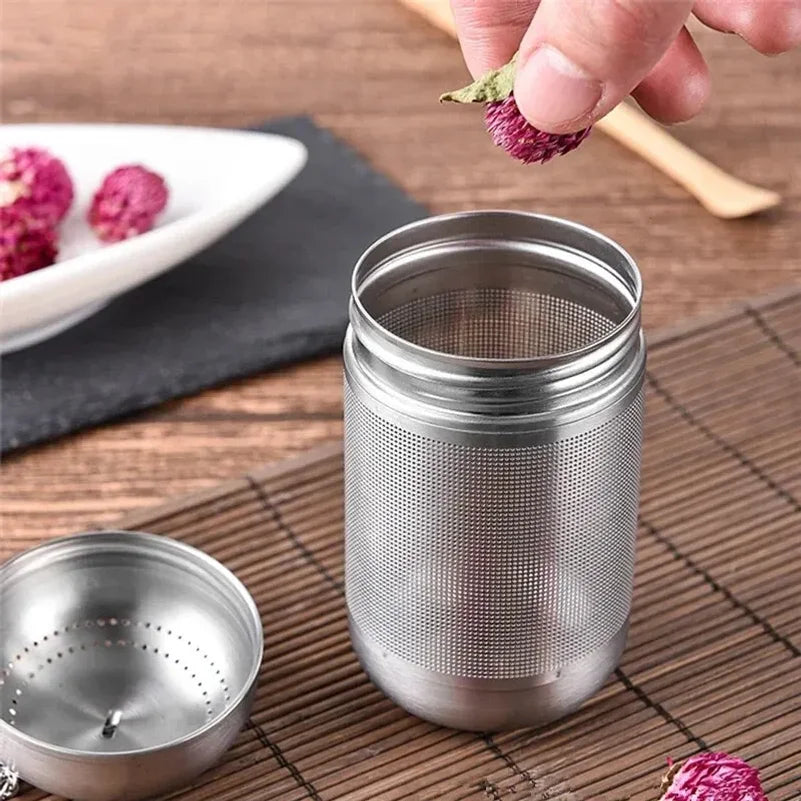 tea infuser ball stainless mesh 2-inch — angle 4