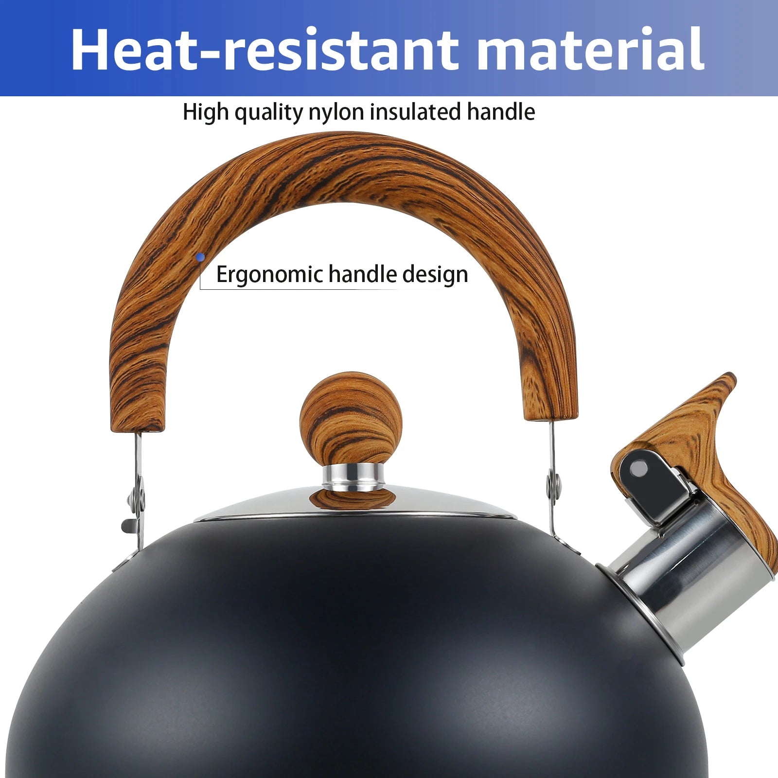 stovetop whistling kettle 2L brushed stainless — angle 3