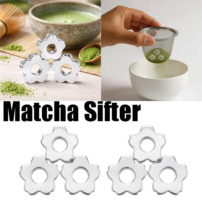 matcha sifter stainless mesh — angle 1