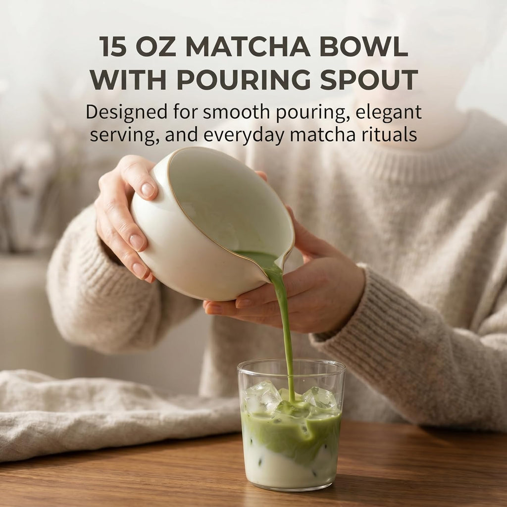 Essentials 5-Piece Matcha Set Kit, Matcha Whisk Set : Matcha Bowl, Matcha Whisk, Matcha Sifter, Matcha Whisk Holder, Matcha Scoop. Matcha Set. Matcha Kit. Matcha Kit Set. Off-White