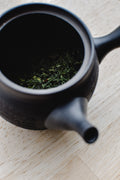 iron kyusu pourer, matte black 500ml side-handle