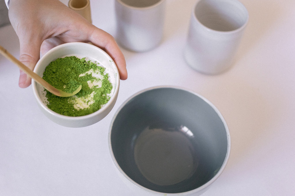 Matcha bowl ceramic — lifestyle 2
